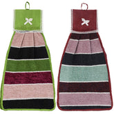 Kuber Industries Hanging Cotton 2 Pieces Cotton Washbasin Napkin/Hand Towel for Kitchen and Bathroom (Multi) - CTKTC045561